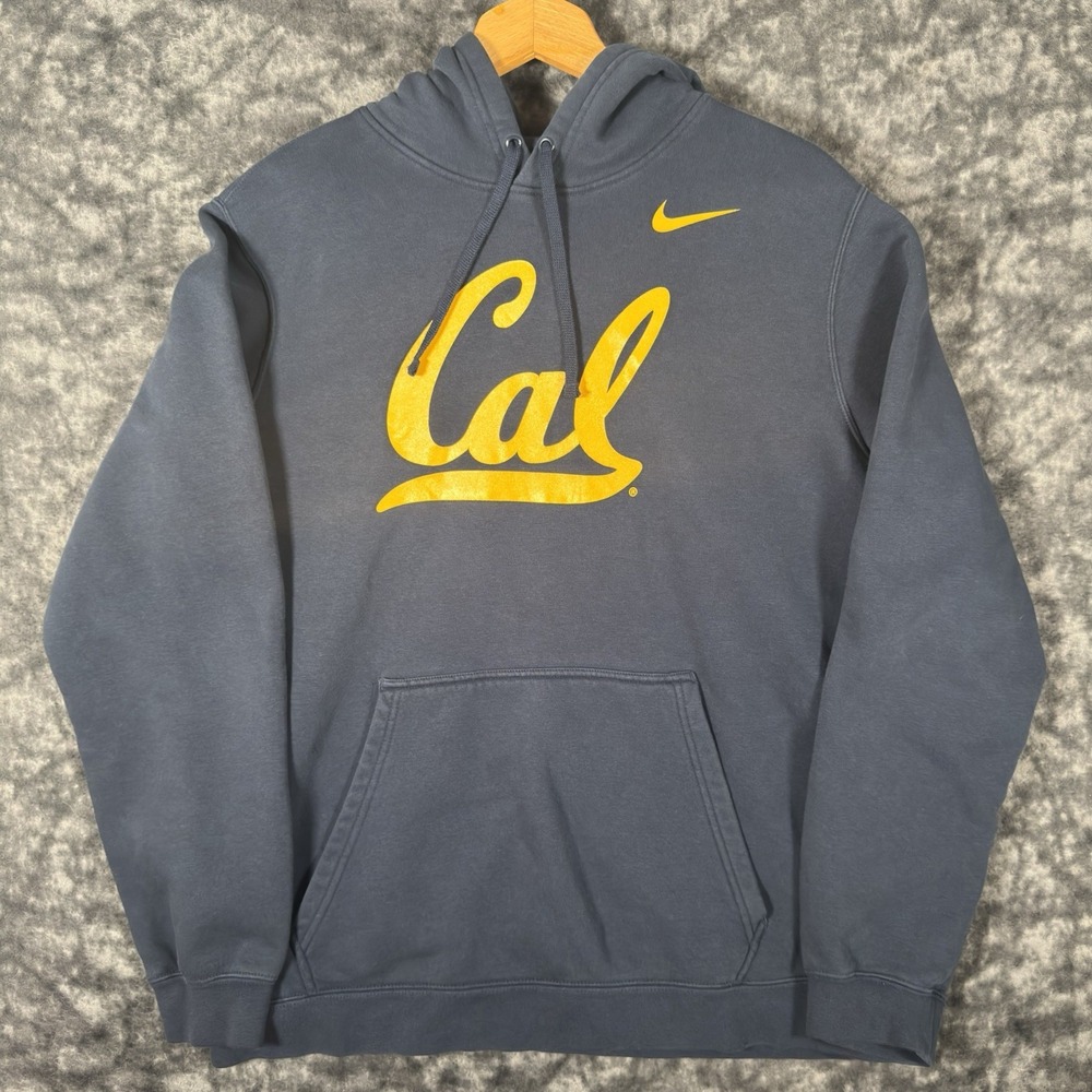 Nike Cal Berkeley Golden Bears Hoodie Mens Size L Blue Sweatshirt Swoosh NCAA